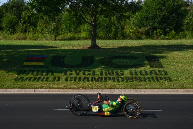 2026 UCI Para-cycling Road World Championships Picture by Mathew Wells SWpix.com - 06 09 2026 - Cycling - 2026 UCI Para-cycling Road World Championships - Huntsville, Alabama, United States of America - Women H2 Road Race - Gilmara Sol Do Rosario Goncalves (Brazil) Huntsville Cummings Research Park United States of America Copyright: x xSWpix.comx(t axPhotographyxHubxLtd)xMathewxWells SWpix.comx SWP-3030-22962