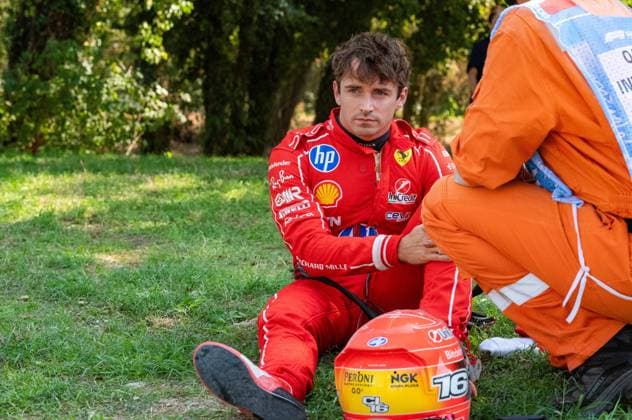 2026 Italian Grand Prix - Charles Leclerc After His Crash CHARLES LECLERC 16 (MON) of Scuderia Ferrari HP (Ferrari SF-26) after his crash in the parabolica on Sunday Race Day during the 2026 Formula 1 Pirelli Gran Premio d Italia at the Autodromo Nazionale Monza on September 6, 2026. Photo by Antoine LAPEYRE Reveries Agency ABACAPRESS.COM Monza Italy  Copyright: xAntoinexLapeyre ReveriesxAgency ABACAx