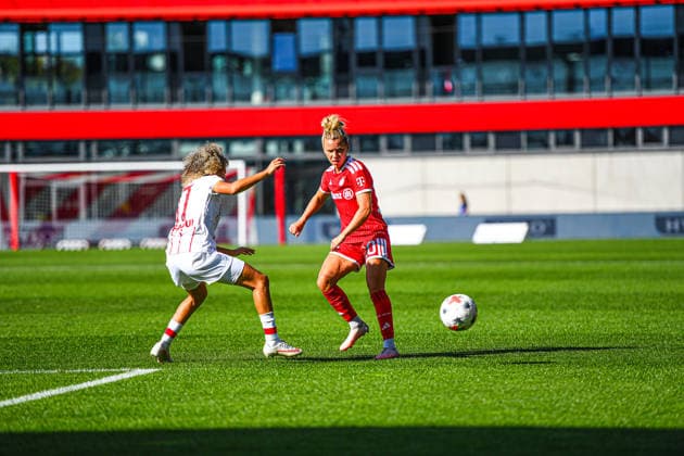 06.09.2026, München, Deutschland. Google Pixel Frauen-Bundesliga: FC Bayern München Frauen gegen SC Freiburg Frauen am FC Bayern Campus. Linda Dallmann (FC Bayern Frauen) *** September 6, 2026, Munich, Germany Google Pixel Women s Bundesliga: FC Bayern Munich Women vs. SC Freiburg Women at the FC Bayern Campus Linda Dallmann FC Bayern Women