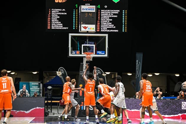 easyCredit Basketball Bundesliga, Testspiel, Niners Chemnitz - Legia Warschau 06.09.2026 ab 15.00 Uhr Chemnitz, Chemnitz Arena Im Foto: 01 Phlandrous Fleming JR easyCredit Basketball Bundesliga, Testspiel, Niners Chemnitz - Legia Warschau Chemnitz Sachsen Deutschland Copyright: xEHLxMedia MichelxKöhlerx 20260609-Niners-Chemnitz-Legia-Warschau_015