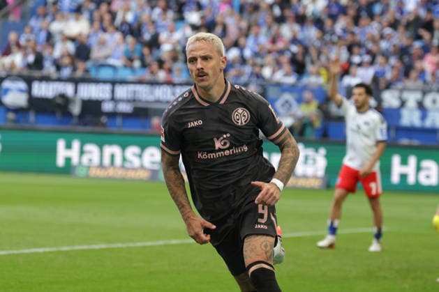 2026.09.06 xfsx Fussball 1. Bundesliga Hamburger Sportverein - 1. FSV Mainz 05 v.l. Phillip Tietz (1.FSV Mainz 05, 9) feiert das 3:0 fuer 1.FSV Mainz 05 (DFL DFB regulations prohibit any use of photographs as image sequences and or quasi-video. *** September 6, 2026 xfsx Soccer 1 Bundesliga Hamburger Sportverein 1 FSV Mainz 05 v l Phillip Tietz 1 FSV Mainz 05, 9 celebrates the 3–0 win for 1 FSV Mainz 05. DFL and DFB regulations prohibit any use of photographs as image sequences and or quasi-video. Copyright: HMBxMedia FernandoxSoares