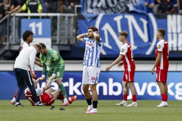 HEERENVEEN - Hristiyan Petrov of SC Heerenveen after the Dutch Eredivisie match between SC Heerenveen and AZ Alkmaar at the Abe Lenstra Stadium on September 6, 2026, in Heerenveen, the Netherlands. VINCENT JANNINK ANP 2026 27 2026 27 xVIxANPxSportx xxANPxIVx 567378304 originalFilename: 567378304.jpg