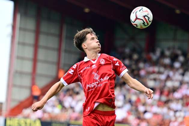 KV Kortrijk v SV Zulte Waregem - Jupiler Pro League KORTRIJK, BELGIUM - SEPTEMBER 06 : Murray-Campell Harrison defender of KV Kortrijk during the Jupiler Pro League match between KV Kortrijk and SV Zulte Waregem on September 6, 2026 in Kortrijk, Belgium, 06 09 2026 Kortrijk Belgium  Copyright: xJanxDexMeuleneirx