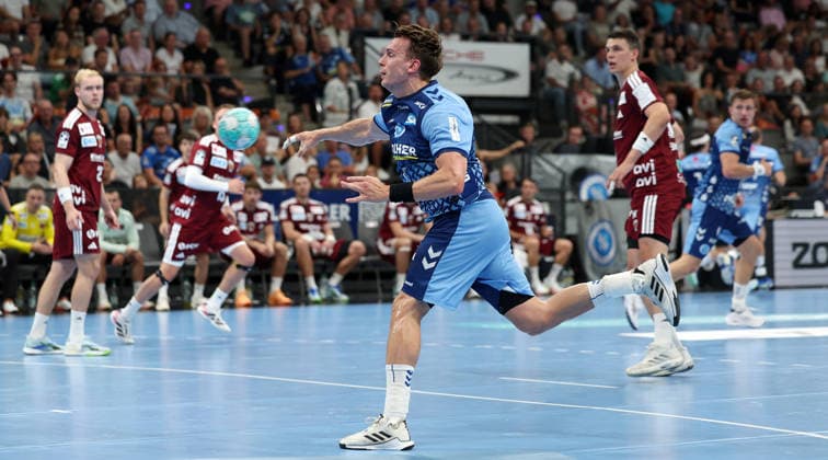 2026.09.06, Deutschland, Stuttgart, Handball TVB Stuttgart vs. Füchse Berlin, Max Häfner (TVB)