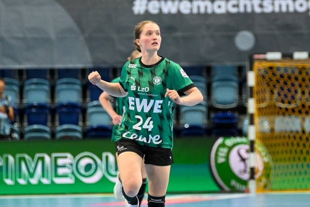 Laurentia Wolff (VfL Oldenburg, 24) jubelt VfL Oldenburg vs. Thueringer HC, ALSCO Handball Bundesliga Frauen, 2. Spieltag, Saison 2026 2027, 06.09.2026, VfL Oldenburg vs. Thueringer HC, ALSCO Handball Bundesliga Frauen, 2. Spieltag, Saison 2026 2027, 06.09.2026 Oldenburg *** Laurentia Wolff of VfL Oldenburg, 24, celebrates during the VfL Oldenburg vs. Thueringer HC match, ALSCO Women s Handball Bundesliga, Matchday 2, 2026–2027 season, September 6, 2026, VfL Oldenburg vs. Thueringer HC, ALSCO Women’s Handball Bundesliga, Matchday 2, 2026–2027 season, September 6, 2026, Oldenburg Copyright: xEibner-Pressefoto RobertxGertzenx EP_RGN