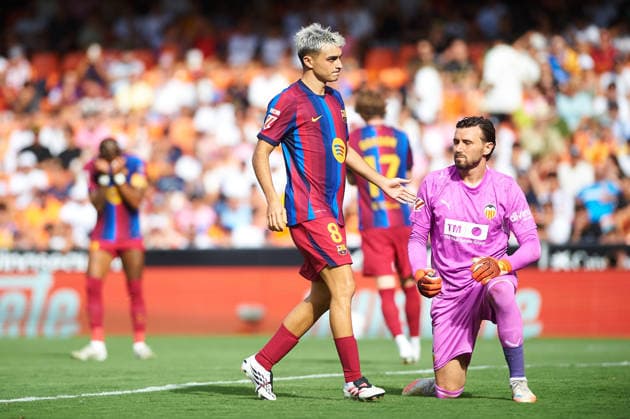 Pedri Gonzalez FC Barcelona, Barca uring the LaLiga EA Sports match between Valencia CF and FC Barcelona at Mestalla on September 6, 2026 in Valencia, Spain. -