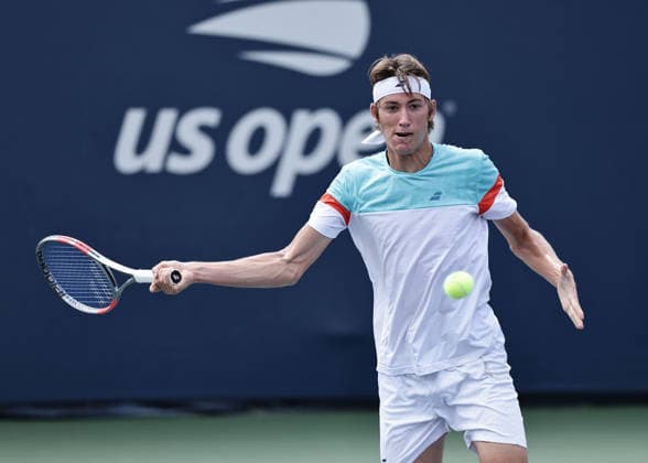 Thilo Behrmann (AUT), Jungen Einzel, Boys Singles Tennis - US Open 2026 - Grand Slam - Billie Jean King Tennis Center - New York - New York - USA - 6 September 2026. Copyright: xJuergenxHasenkopfx