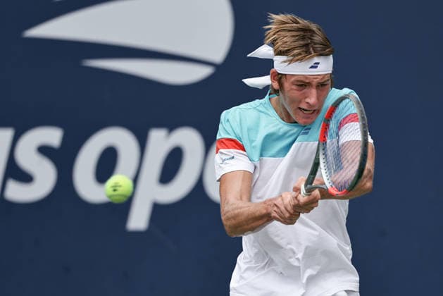 Thilo Behrmann (AUT), Jungen Einzel, Boys Singles Tennis - US Open 2026 - Grand Slam - Billie Jean King Tennis Center - New York - New York - USA - 6 September 2026. Copyright: xJuergenxHasenkopfx