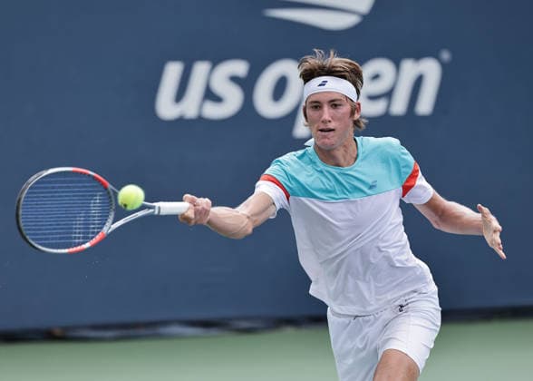 Thilo Behrmann (AUT), Jungen Einzel, Boys Singles Tennis - US Open 2026 - Grand Slam - Billie Jean King Tennis Center - New York - New York - USA - 6 September 2026. Copyright: xJuergenxHasenkopfx