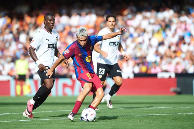 Pedri Gonzalez FC Barcelona, Barca during the LaLiga EA Sports match between Valencia CF and FC Barcelona at Mestalla on September 6, 2026 in Valencia, Spain. -