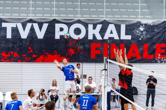 06.09.2026, GER, Volleyball, Maenner, Saison 26, Pokalfinale Thüringen, Tag des Volleyballs, Blue Volleys Gotha - VSV Jena 90 Richard Werner (Blue Volleys Gotha,2) 99089 Erfurt Sporthalle Sportanlage Rieths Thüringen Deutschland