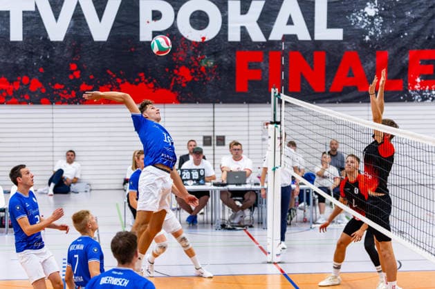 06.09.2026, GER, Volleyball, Maenner, Saison 26, Pokalfinale Thüringen, Tag des Volleyballs, Blue Volleys Gotha - VSV Jena 90 Lauritz Jastrow (Blue Volleys Gotha,10) 99089 Erfurt Sporthalle Sportanlage Rieths Thüringen Deutschland