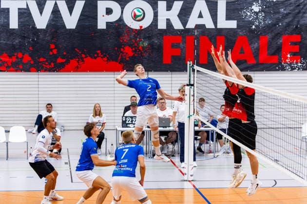 06.09.2026, GER, Volleyball, Maenner, Saison 26, Pokalfinale Thüringen, Tag des Volleyballs, Blue Volleys Gotha - VSV Jena 90 Richard Werner (Blue Volleys Gotha,2) 99089 Erfurt Sporthalle Sportanlage Rieths Thüringen Deutschland