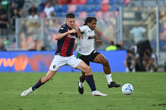 IPA88200734 - Lauriente Armand (US Sassuolo) in action during the Bologna FC vs. US Sassuolo Italian Serie A soccer match in Bologna, Italy, on September 6, 2026  Copyright: xGianlucaxRicci IPAxSportx xx 88200734