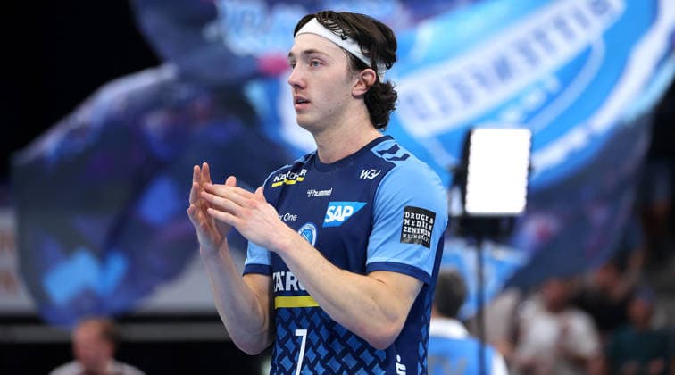 2026.09.06, Deutschland, Stuttgart, Handball TVB Stuttgart vs. Füchse Berlin, Kasper Thorsen Lien (TVB) enttäuscht