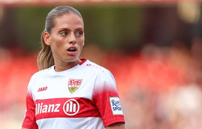 Redzepi Dafina , 1.FC Nürnberg-VfB Stuttgart , Frauen Bundesliga , , Fußball , in dem Max Morlock Stadion in Nürnberg , Bayern , Deutschland . September 06 , 2026 . Photo by: Davide Elias IPA Photo Pressefoto DENL Copyright: xDavidexEliasx