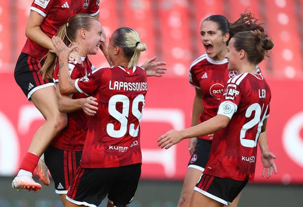 Papai Emöke Torjubel 1-0 , 1.FC Nürnberg-VfB Stuttgart , Frauen Bundesliga , , Fußball , in dem Max Morlock Stadion in Nürnberg , Bayern , Deutschland . September 06 , 2026 . Photo by: Davide Elias IPA Photo Pressefoto DENL Copyright: xDavidexEliasx