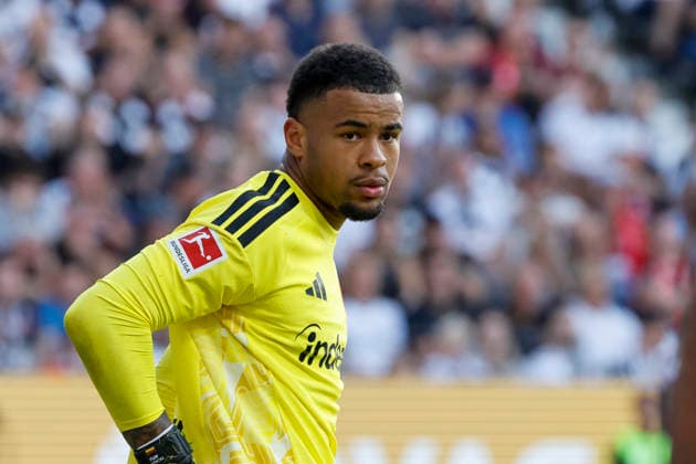 Noah Atubolu (Eintracht Frankfurt, 01) , Deutschland, Fussball, 1. Bundesliga, 2.Spieltag, 2026 2027, Eintracht Frankfurt vs. FC Augsburg, 06.09.2026, Frankfurt am Main Deutsche-Bank-Park Deutschland *** Noah Atubolu, Eintracht Frankfurt, 01, Germany, Soccer, Bundesliga 1, Matchday 2, 2026–2027, Eintracht Frankfurt vs. FC Augsburg, September 6, 2026, Frankfurt am Main, Deutsche Bank Park, Germany Copyright: xGrantxHubbsx