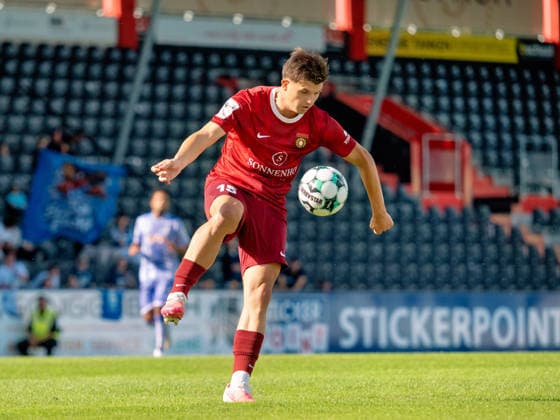 Antonis Aidonis (SG Sonnenhof Grossaspch, 15) GER, Fussball, SG Sonnenhof Grossaspach vs. TSG Hoffenheim II, 3. Liga, 4. Spieltag, Saison 2026 2027, 06.09.2026 GER, Fussball, SG Sonnenhof Grossaspach vs. TSG Hoffenheim II, 3. Liga, 4. Spieltag, Saison 2026 2027, 06.09.2026 Aspach Copyright: xCarstenxSchweringx EP_CSG