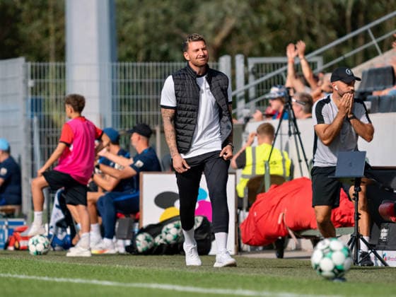 Pascal Reinhardt (SG Sonnenhof Grossaspch, Trainer) GER, Fussball, SG Sonnenhof Grossaspach vs. TSG Hoffenheim II, 3. Liga, 4. Spieltag, Saison 2026 2027, 06.09.2026 GER, Fussball, SG Sonnenhof Grossaspach vs. TSG Hoffenheim II, 3. Liga, 4. Spieltag, Saison 2026 2027, 06.09.2026 Aspach Copyright: xCarstenxSchweringx EP_CSG