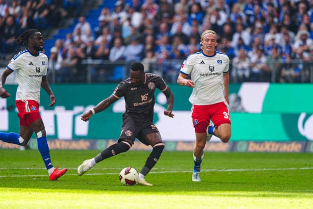 Tor zum 0:1 Sheraldo Becker (1. FSV Mainz 05, 23) GER, Hamburger SV vs. 1. FSV Mainz 05, Fußball, 1. Bundesliga, Spieltag 02, Saison 2026 2027, 06.09.2026 DFL REGULATIONS PROHIBIT ANY USE OF PHOTOGRAPHS AS IMAGE SEQUENCES AND OR QUASI-VIDEO GER, Hamburger SV vs. 1. FSV Mainz 05, Fußball, 1. Bundesliga, Spieltag 02, Saison 2026 2027, 06.09.2026 Hamburg *** Goal: 0–1 Sheraldo Becker, 1 FSV Mainz 05, 23 GER, Hamburger SV vs. 1 FSV Mainz 05, Soccer, Bundesliga 1, Matchday 02, 2026–2027 Season, September 6, 2026 DFL regulations prohibit any use of photographs as image sequences and or quasi-video GER, Hamburger SV vs. 1. FSV Mainz 05, soccer, 1st Bundesliga, Matchday 02, 2026–2027 Season, September 6, 2026, Hamburg Copyright: xEibner-Pressefoto MarcelxvonxFehrnx EP_MFN