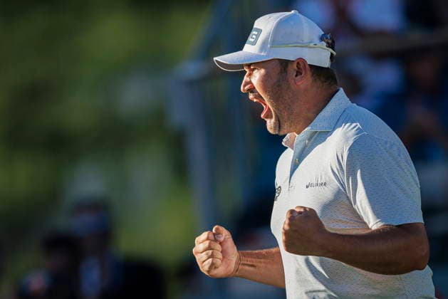 European Masters Golf Tournament in Crans-Montana Thriston Lawrence from South Africa celebrates his win after the fourth and final round of the DP World Tour Omega European Masters Golf Tournament, in Crans-Montana, Switzerland, Sunday, 06 September 2026. CRANS-MONTANA Wallis SWITZERLAND  Copyright: xVALENTINxFLAURAUDx