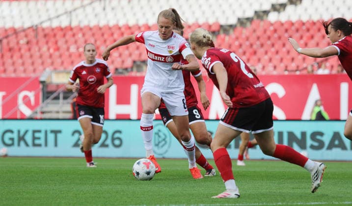Nürnberg , Fußball Google Pixel Frauen Bundesliga 1. FC Nürnberg vs. VfB Stuttgart , Maximiliane Rall ( VfB ) *** Nuremberg, Soccer, Google Pixel, Women s Bundesliga 1, FC Nuremberg vs. VfB Stuttgart, Maximiliane Rall, VfB