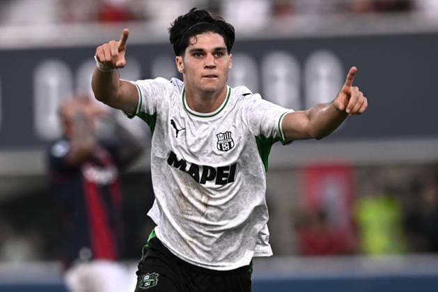 Sport Bilder des Tages Mp Bologna 06 09 2026 - campionato di calcio serie A Bologna-Sassuolo foto Matteo Papini Image nella foto: esultanza gol Vasilije Adzic 