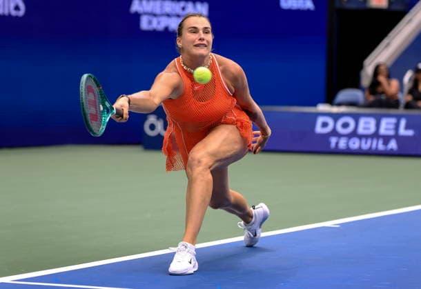 US Open tennis tournament - Day 8 Aryna Sabalenka of Belarus in action against Taylor Townsend of the USA during their Women s Singles match at the US Open Tennis Championships at the USTA Billie Jean King National Tennis Center in Flushing Meadows, New York, USA, 06 September 2026. The 2026 US Open tournament runs from 23 August through 13 September. FLUSHING MEADOWS NEW YORK United States  Copyright: xCRISTOBALxHERRERA-ULASHKEVICHx