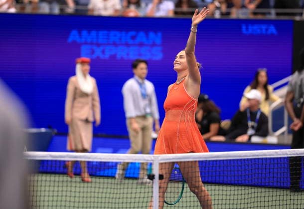US Open tennis tournament - Day 8 Aryna Sabalenka of Belarus celebrates her victory against Taylor Townsend of the USA at the US Open Tennis Championships at the USTA Billie Jean King National Tennis Center in Flushing Meadows, New York, USA, 06 September 2026. The 2026 US Open tournament runs from 23 August through 13 September. FLUSHING MEADOWS NEW YORK United States  Copyright: xCRISTOBALxHERRERA-ULASHKEVICHx