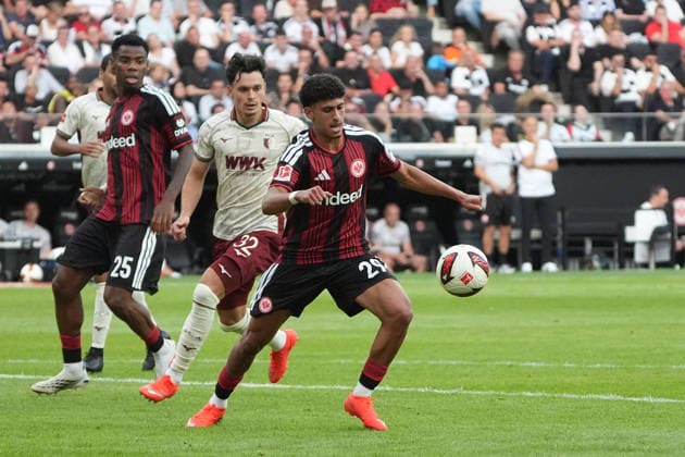 Ayoube Amaimouni-Echghouyab (Eintracht Frankfurt) - 06.09.2026 Bundesliga, Saison 26 27: Eintracht Frankfurt vs. FC Augsburg, Deutsche Bank Park, 2. Spieltag *** Ayoube Amaimouni Echghouyab Eintracht Frankfurt September 6, 2026 Bundesliga, 2026–27 Season Eintracht Frankfurt vs. FC Augsburg, Deutsche Bank Park, Matchday 2