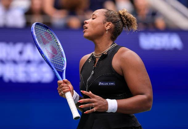 US Open tennis tournament - Day 8 Taylor Townsend of the USA reacts during her match against Aryna Sabalenka of Belarus at the US Open Tennis Championships at the USTA Billie Jean King National Tennis Center in Flushing Meadows, New York, USA, 06 September 2026. The 2026 US Open tournament runs from 23 August through 13 September. FLUSHING MEADOWS NEW YORK United States  Copyright: xCRISTOBALxHERRERA-ULASHKEVICHx