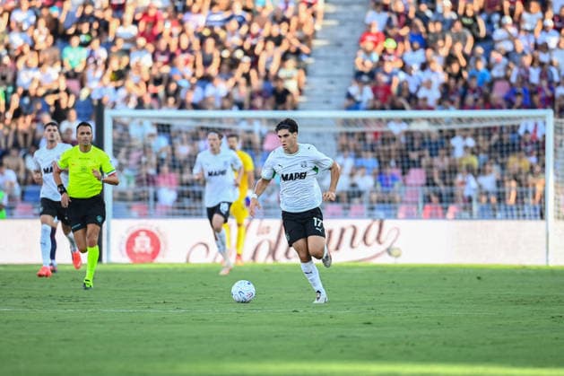 SOCCER - Serie A - Bologna FC vs. US Sassuolo Photo by IPA ABACAPRESS.COM88199946 - Vasilije Adzic (US Sassuolo) in action during the Bologna FC vs. US Sassuolo Italian Serie A soccer match in Bologna, Italy, on September 6, 2026 Bologna Italy  Copyright: xIPAxSport ABACAx