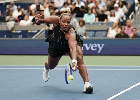 Taylor Townsend, Damen Einzel, Ladies Singles US Open Championships, Billie Jean King National Tennis Center, Flushing Meadows, New York, USA . Tennis - US Open 2026 - Grand Slam - Billie Jean King Tennis Center - New York - New York - USA - 6 September 2026. Copyright: xJuergenxHasenkopfx