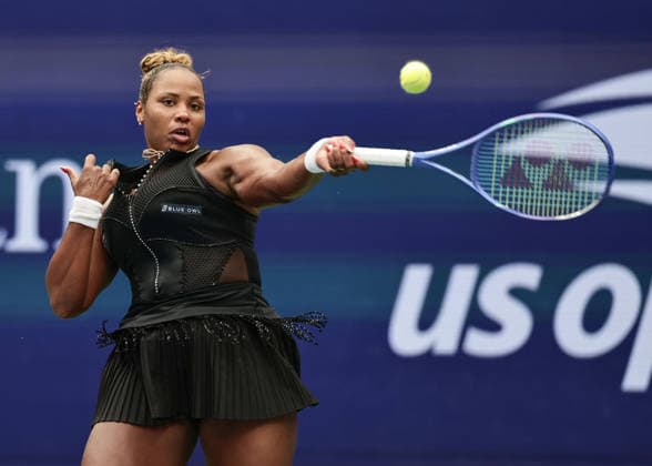 Taylor Townsend, Damen Einzel, Ladies Singles US Open Championships, Billie Jean King National Tennis Center, Flushing Meadows, New York, USA . Tennis - US Open 2026 - Grand Slam - Billie Jean King Tennis Center - New York - New York - USA - 6 September 2026. Copyright: xJuergenxHasenkopfx