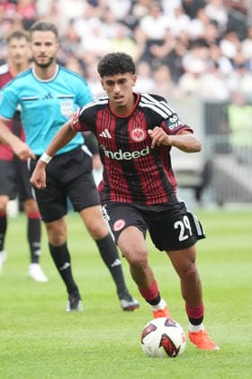 Ayoube Amaimouni-Echghouyab (Eintracht Frankfurt) - 06.09.2026 Bundesliga, Saison 26 27: Eintracht Frankfurt vs. FC Augsburg, Deutsche Bank Park, 2. Spieltag *** Ayoube Amaimouni Echghouyab Eintracht Frankfurt September 6, 2026 Bundesliga, 2026–2027 Season Eintracht Frankfurt vs. FC Augsburg, Deutsche Bank Park, Matchday 2