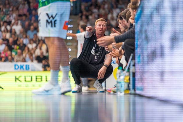 06.09.26 FRISCH AUF Göppingen - THW Kiel Deutschland, Göppingen, 06.09.2026, Handball, Bundesliga, Saison 2026 2027, FRISCH AUF Göppingen - THW Kiel: Börge Lund (Trainer THW Kiel).