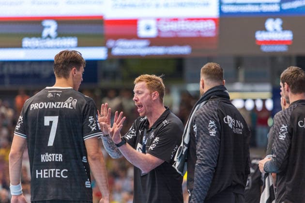 06.09.26 FRISCH AUF Göppingen - THW Kiel Deutschland, Göppingen, 06.09.2026, Handball, Bundesliga, Saison 2026 2027, FRISCH AUF Göppingen - THW Kiel: Börge Lund (Trainer THW Kiel).