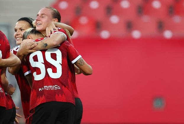 Papai Emöke Torjubel 2-0 , 1.FC Nürnberg-VfB Stuttgart , Frauen Bundesliga , , Fußball , in dem Max Morlock Stadion in Nürnberg , Bayern , Deutschland . September 06 , 2026 . Photo by: Davide Elias IPA Photo Pressefoto DENL Copyright: xDavidexEliasx