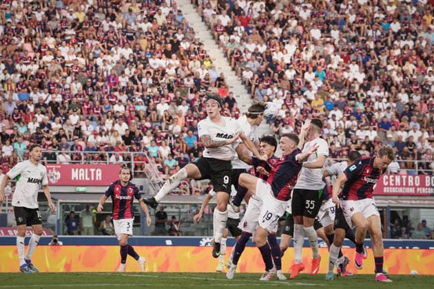 BolognaÕs Roberto Piccoli goal 1-1 during the Serie A soccer match between Bologna and Sassuolo at the Renato DallÕAra Stadium in Bologna, north Italy - Sunday, September 6, 2026 -  Copyright: xMassimoxPaolone LaPressex