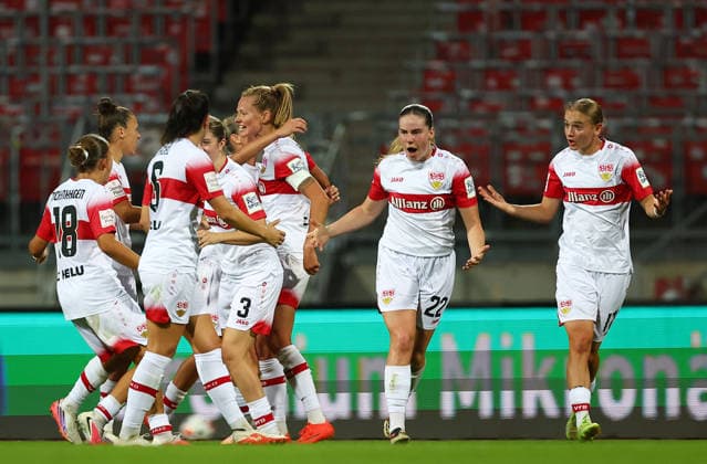 Rall Maximiliane Torjubel 2-2. 1.FC Nürnberg-VfB Stuttgart , Frauen Bundesliga , , Fußball , in dem Max Morlock Stadion in Nürnberg , Bayern , Deutschland . September 06 , 2026 . Photo by: Davide Elias IPA Photo Pressefoto DENL Copyright: xDavidexEliasx