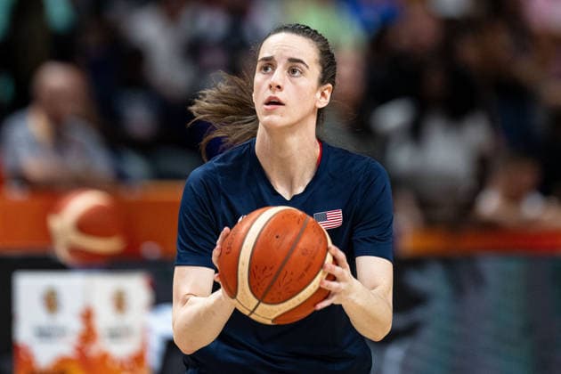 Caitlin Clark (USA, 12) beim Aufwaermen, Warm Up vor Spielbeginn, GER, Italien vs. USA, Basketball, FIBA Women s World Cup 2026, Gruppenphase, Spieltag 2, 06.09.2026 GER, Italien vs. USA, Basketball, FIBA Women s World Cup 2026, Gruppenphase, Spieltag 2, 06.09.2026 Berlin Copyright: xEibner-Pressefoto MaxxVincenx EP_MVN