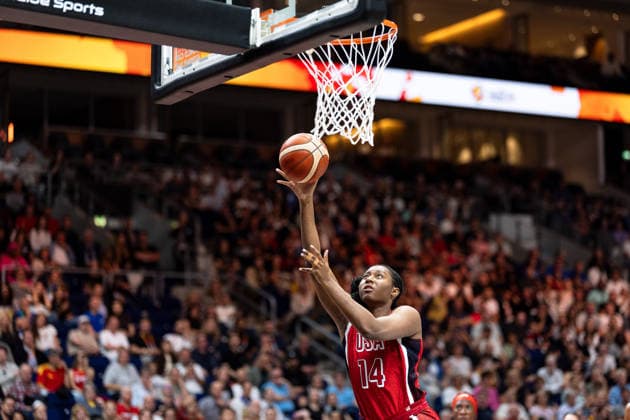 Aliyah Boston (USA, 14) beim Korbleger, GER, Italien vs. USA, Basketball, FIBA Women s World Cup 2026, Gruppenphase, Spieltag 2, 06.09.2026 GER, Italien vs. USA, Basketball, FIBA Women s World Cup 2026, Gruppenphase, Spieltag 2, 06.09.2026 Berlin Copyright: xEibner-Pressefoto MaxxVincenx EP_MVN