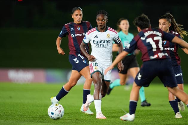 September 6, 2026, Valdebebas, Madrid, Spain: Linda Caicedo of Real Madrid CF passes the ball during the Spanish Women League, Liga F, football match played between Real Madrid and SD Eibar at Alfredo Di Stefano stadium on September 06, 2026, in Valdebebas, Madrid, Spain. Valdebebas Spain - ZUMAa181 20260906_zaa_a181_282 Copyright: xDennisxAgyemanx