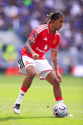Football - Premier League - Everton v Manchester United, ManU 6th September 2026 - Premier League - Everton v Manchester United - Leny Yoro of Manchester United - Photo: Simon Stacpoole Offside. Liverpool UK Copyright: xSimonxStacpoolexOffside