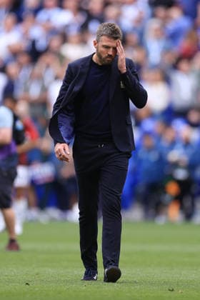 Football - Premier League - Everton v Manchester United, ManU 6th September 2026 - Premier League - Everton v Manchester United - Manchester United manager Michael Carrick looks dejected after the match - Photo: Simon Stacpoole Offside. Liverpool UK Copyright: xSimonxStacpoolexOffside
