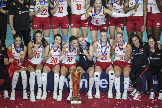 Turkiye retain European women s volleyball title with 3-2 win over Italy ISTANBUL, TURKIYE - SEPTEMBER 6: Players of the Turkish National Women’s Volleyball Team celebrate after defeating Italy 3-2 in the final to win the 2026 CEV Women’s European Volleyball Championship at Sinan Erdem Sports Hall in Istanbul, Turkiye, on September 6, 2026. Agit Erdi Ulukaya Anadolu Istanbul Turkey. Editorial use only. Please get in touch for any other usage.  Copyright: x2026xAnadoluxAgitxErdixUlukayax