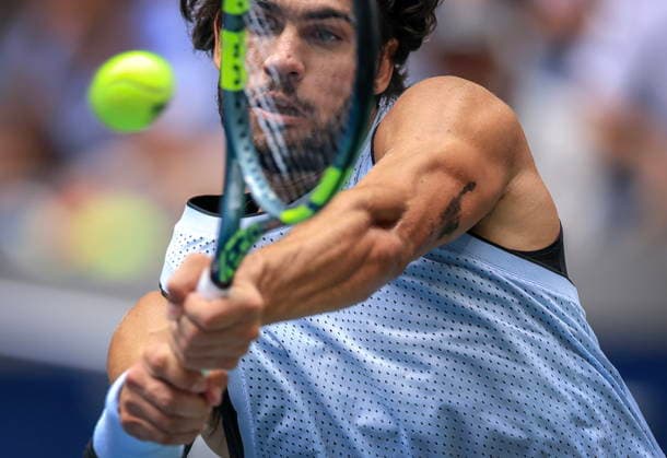 US Open tennis tournament - Day 8 Carlos Alcaraz of Spain in action against Tommy Paul of USA during the Men s Singles round of 16 at the US Open Tennis Championships in Flushing Meadows, New York, USA, 06 September 2026. FLUSHING MEADOWS NEW YORK United States  Copyright: xCRISTOBALxHERRERA-ULASHKEVICHx