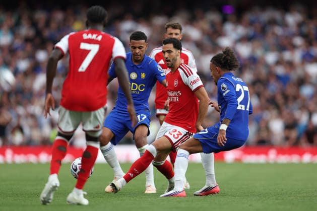 Arsenal v Chelsea 6 September 2026, London - Premier League Football - Arsenal v Chelsea - Mikel Merino of Arsenal - Photo: Charlotte Wilson Offside. London UK Copyright: xCharlottexWilsonx xOffsidexOffside