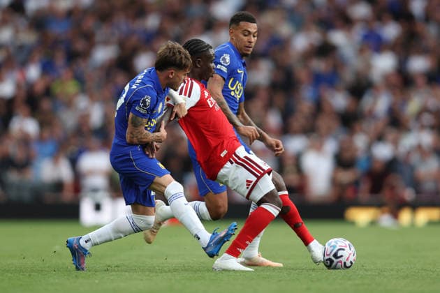 Arsenal v Chelsea 6 September 2026, London - Premier League Football - Arsenal v Chelsea - Bukayo Saka of Arsenal - Photo: Charlotte Wilson Offside. London UK Copyright: xCharlottexWilsonx xOffsidexOffside
